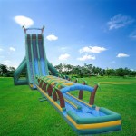 Inflatable Bouncy Castle Manufacturer - PVC Double Slide for Shopping Mall