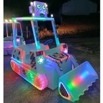 Commercial Bumper Car Factory - Double Luminous Music Electric Motorcycle Ride