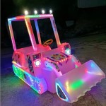Commercial Bumper Car Factory - Double Luminous Music Electric Motorcycle Ride