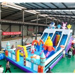 Inflatable Bouncy Castle Factory - Marvel Theme 0.55mm PVC Trampoline Slide
