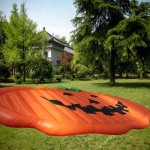 Inflatable Free Fall Bed Factory - Jungle-Themed Bouncy Castle for Sports Practice