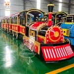 Battery Train Rides Manufacturer - 21 Seats Trackless Train for Shopping Mall