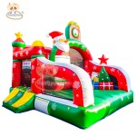 Inflatable Bounce House Supplier - Dual Slide Snowman Design for Family Gatherings
