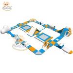 Inflatable Race Platform Supplier - Custom Shark Rally for Water Park Resort