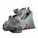 Inflatable Water Trampoline Factory - Tropical Rainforest Slide for Children's Amusement