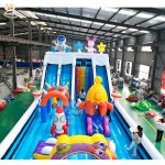 Inflatable Bouncy Castle Factory - Marvel Theme 0.55mm PVC Trampoline Slide