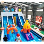 Inflatable Bouncy Castle Factory - Marvel Theme 0.55mm PVC Trampoline Slide