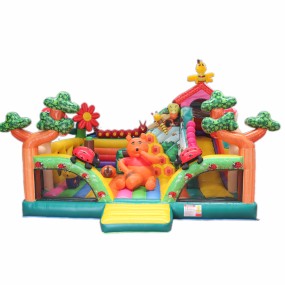 Inflatable Bouncer House Factory - Crazy Cowboy Design for Amusement Park