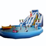 Inflatable Trampoline Slide Factory - Waterfall Games for Water Parks Manufacturer