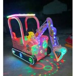 Electric Trampoline Manufacturer - Rotating Jumping Bed with Lights for Outdoor