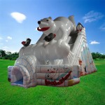 Inflatable Water Trampoline Factory - Tropical Rainforest Slide for Children's Amusement