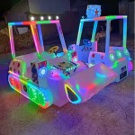 Commercial Bumper Car Factory - Double Luminous Music Electric Motorcycle Ride