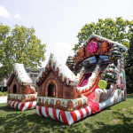 Inflatable Castle Factory - Custom PVC Gingerbread Design with Slide