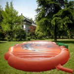 Inflatable Free Fall Bed Factory - Jungle-Themed Bouncy Castle for Sports Practice