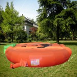 Inflatable Free Fall Bed Factory - Jungle-Themed Bouncy Castle for Sports Practice