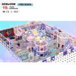 Playground Equipment Factory - Indoor Purple Wave Slide Customized