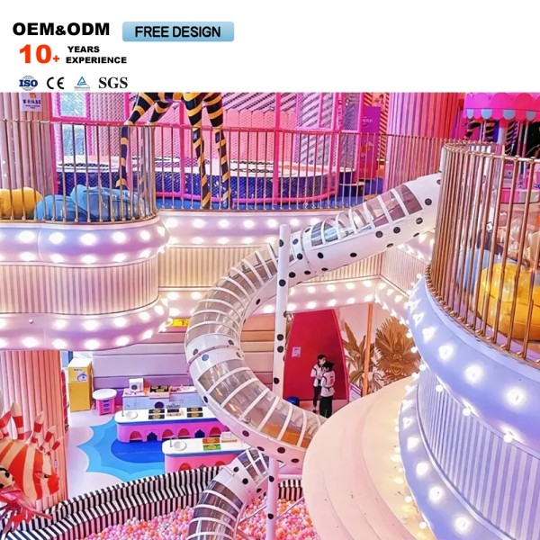 Playground Supplier - Distributor Pink Castle Adventure Naughty Castle