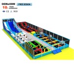 Trampoline Park Factory - Custom-Size Indoor Kids Trampoline Plastic