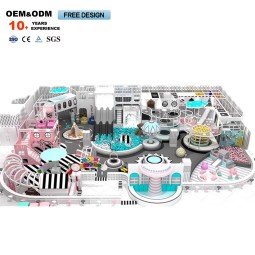 Playground Manufacturer - Customizable Indoor White Space Theme Slide