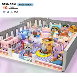 Park Equipment Supplier - Interior Pink Castle Custom Soft Installation