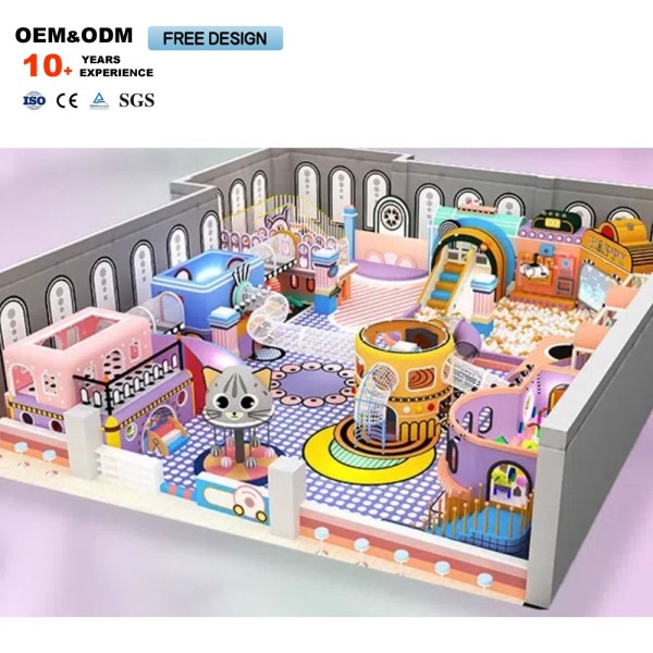 Park Equipment Supplier - Interior Pink Castle Custom Soft Installation