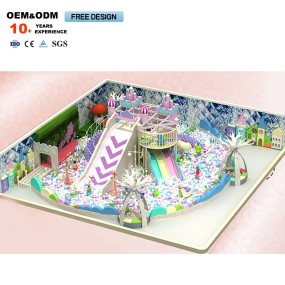 Playground Equipment Supplier - Supplier Pink Castle Theme Maze Ocean
