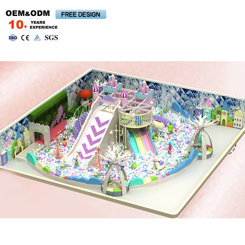 Playground Equipment Supplier - Supplier Pink Castle Theme Maze Ocean