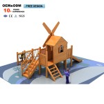 Wooden Playground Factory - Outdoor Children's Wooden Slide Boat