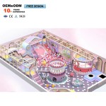 Playground Equipment Factory - Indoor Purple Wave Slide Customized