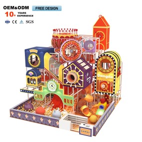 Soft Play Equipment Factory - Latest Attractive Three Layer Tiny Town