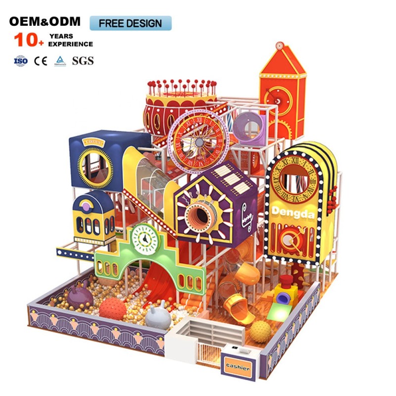 Soft Play Equipment Factory - Latest Attractive Three Layer Tiny Town
