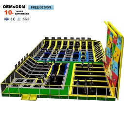Amusement Park Supplier - Large Indoor Family Sport Amusement Trampoline
