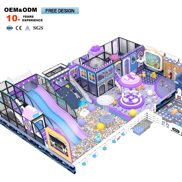 Indoor Playground Manufacturer - Purple-Toned Parent-Child Interactive