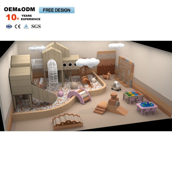 Indoor Playground Supplier - Colorful Soft Play House Ball Pool Slide