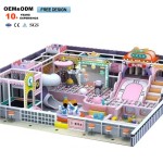 Playground Equipment Factory - Indoor Purple Wave Slide Customized