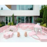 Soft Play Equipment Factory - Commercial Small Pink Indoor Soft Set