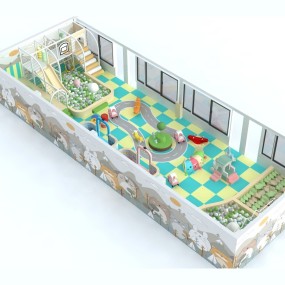 Indoor Playground Factory - Hot Sale Candy Theme Wooden Slide Ball Pool