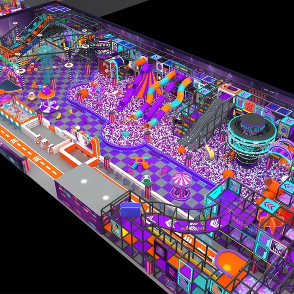 Sports Playground Manufacturer - Space Themed Tube Slides Soft Play