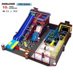 Trampoline Park Factory - Custom-Size Indoor Kids Trampoline Plastic