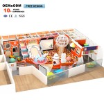 Adventure Park Supplier - Orange Robot Theme Maze Adventure Slide