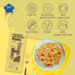 Delicious Plant-Based Vegan Pasta Low Carb Low GI Keto-Friendly High Protein High Fiber Chickpeas Noodles Refined Processing Box