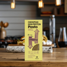 High Protein Low Calorie Chickpeas Pasta Keto-Friendly Easy to Make Low GI Refined Processing Box Packaging