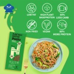 High Protein Fitness Pea Pasta Keto-Friendly Egg-Free Low Fat Plant-Based Refined Processed Noodles in Box Packaging