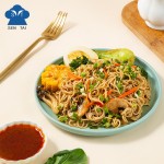 Vegan Halal Kosher Red Curry Flavor Instant Noodle Cup Microwaveable Rice Ramen Style Packaged in Box or Bag