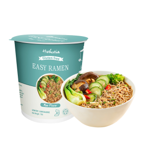 Plant-Based Protein Instant Ramen Noodle Cup Miso Flavor Easy Ramen Microwaveable Ramen Soup Mix