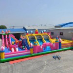Obstacle Course Manufacturer - Outdoor Children Race Games Inflatable