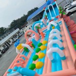 Obstacle Course Manufacturer - Outdoor Children Race Games Inflatable
