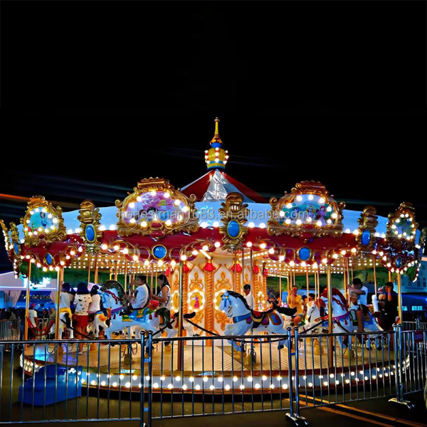 Fiberglass Carousel Manufacturer - 36 Seats Fiberglass Indoor Outdoor