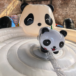 Panda Bull Manufacturer - Panda Inflatable Bull Riding Machine Kids