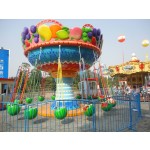 Flying Chairs Supplier - 16 Seats Fruit Mini Portable Carousel